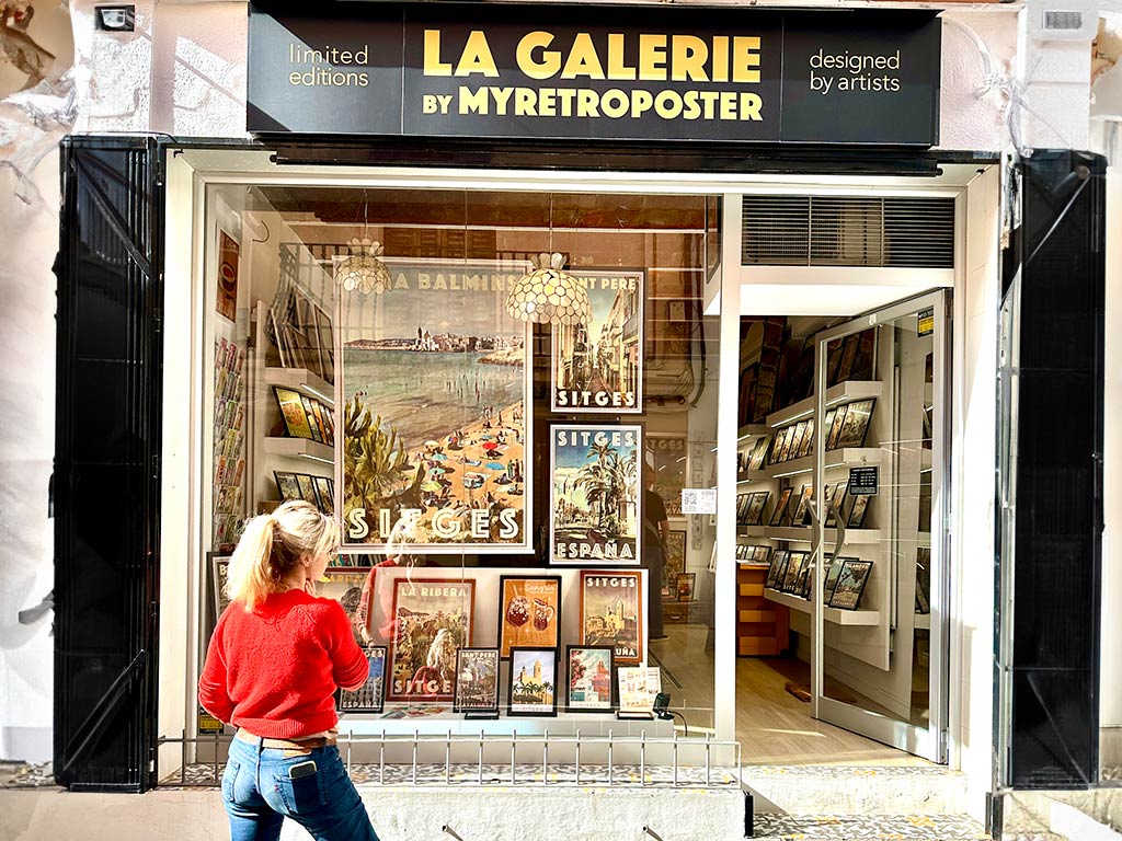 La Galerie by Myretroposter, our showroom in Sitges Barcelona, Spain