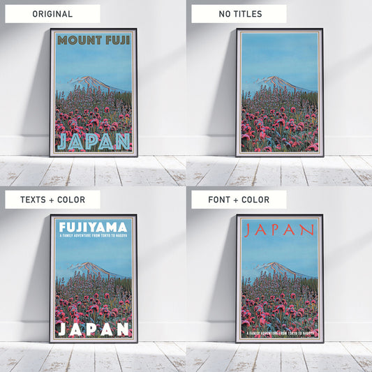 Personalize the texts/titles of a poster to make it totally unique and yours