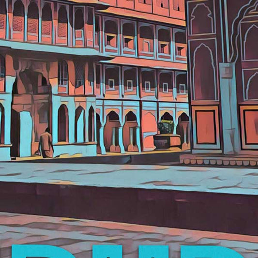 Details of Jaipur Poster City Palace B | Rajasthan Travel Poster