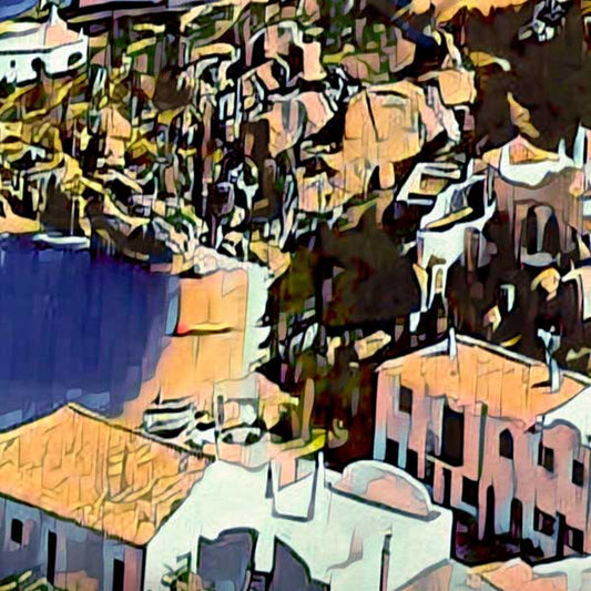 Details of Sardinia Poster Porto Rafael Panorama | Retro Poster Sardinia