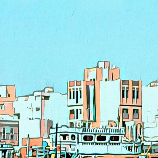 Details of the Deira poster of Dubai