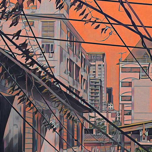 Details of Bangkok Poster Green Mile | Thailand Travel Poster | Limited Edition