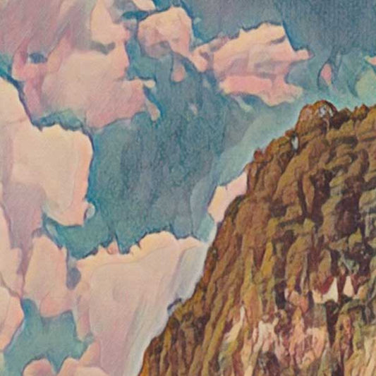 Details of Martinique Poster Pebble Cove | Antilles Gallery Wall Print