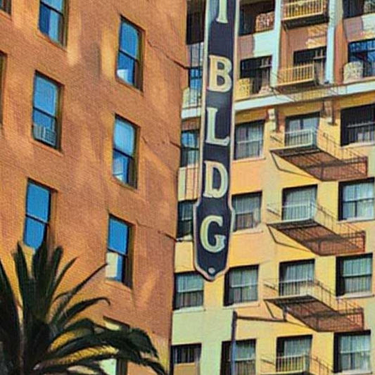 Details of Hollywood Boulevard Poster | California Travel Poster