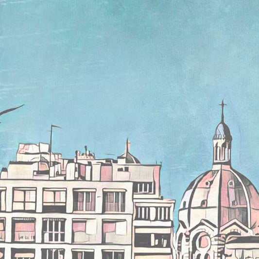 Details of Marseille Poster Phocean City, France Vintage Travel Poster