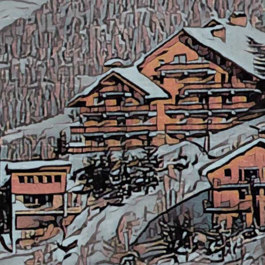 Details of Meribel Poster 3 Vallées | Classic French Alps Vintage Poster