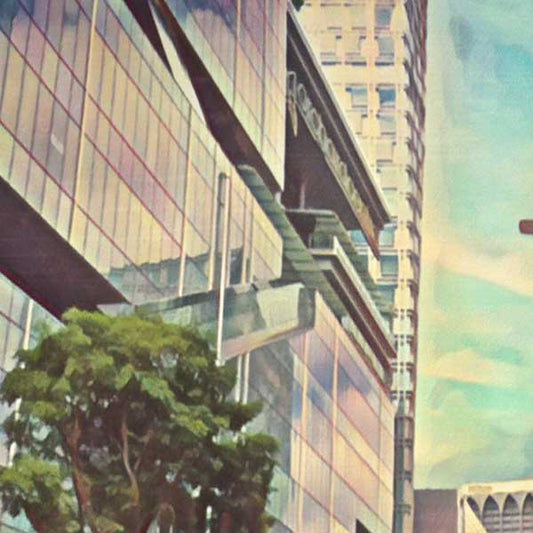 Details of the Singapore poster Emerald hill | Singapore Gallery Wall Print