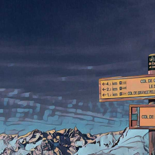 Details of Alpe d'Huez poster Panorama | Limited Edition by Alecse