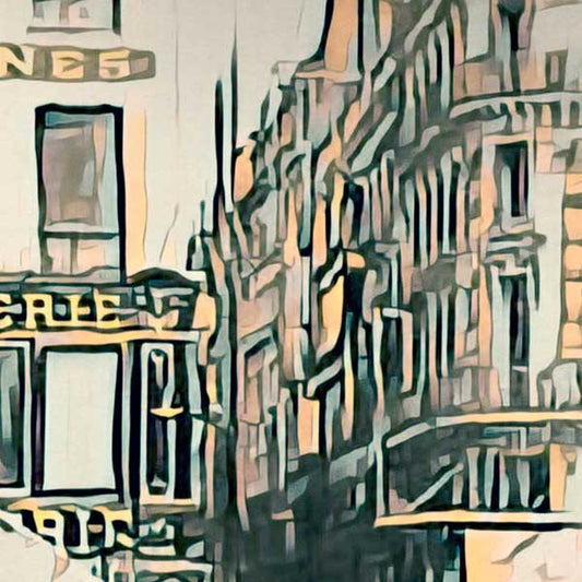 Details of Paris Poster Samaritaine | Classic Paris Gallery Wall Print