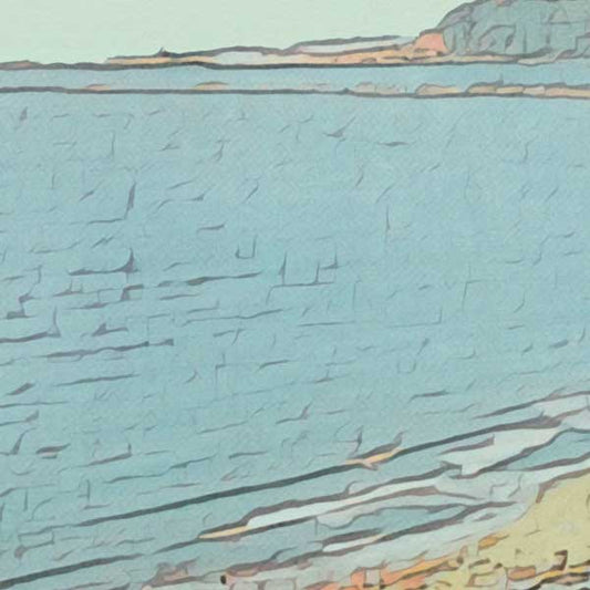 Details of Durban Poster Sea Front | South Africa Gallery Wall Print of Durban