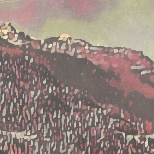 Details of the mountains and sky in St morizt poster by Alecse