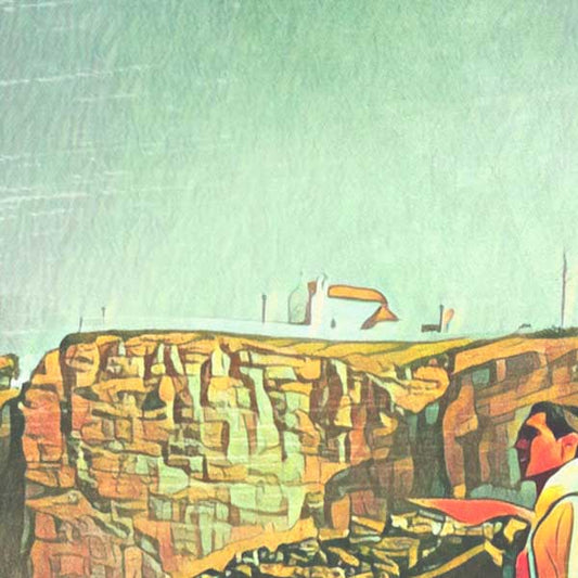 Close-up of Portugal Poster Zambujeira Lifeguard | Classic Portugal Print