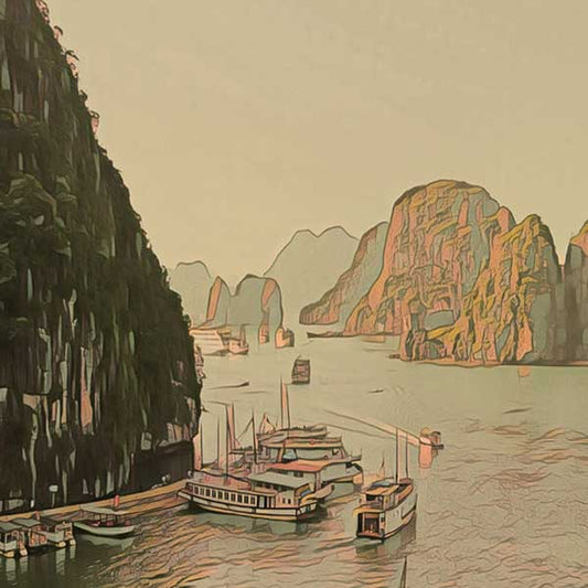 Details of the Ha Long Bay poster