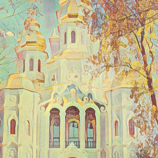 Details of the poster / Close-up view | Please note that all our Art Prints have an half tone render to mimic the old posters printing process where colors were rendered by the juxtaposition of dots of different colors and sizes | Those art prints are not photos and are not supposed to be crisp | All blurs and vintage effects are intended by the artist