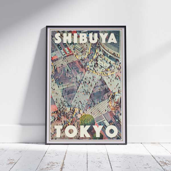 Tokyo Imprimer Shibuya, Affiche de voyage au Japon de Tokyo