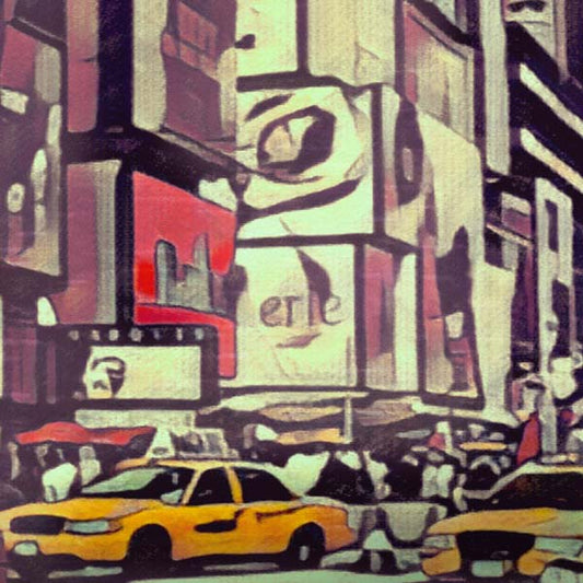 Details of the Times Square poster created by Alecse