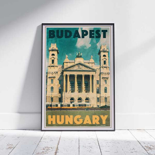 Budapest poster Tram | Limited Edition 300 ex | Hungary print