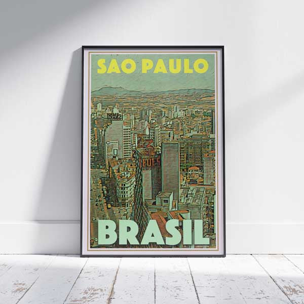 Sao Paulo poster Panorama | Brazil Classic Print of Sao Paulo – My 