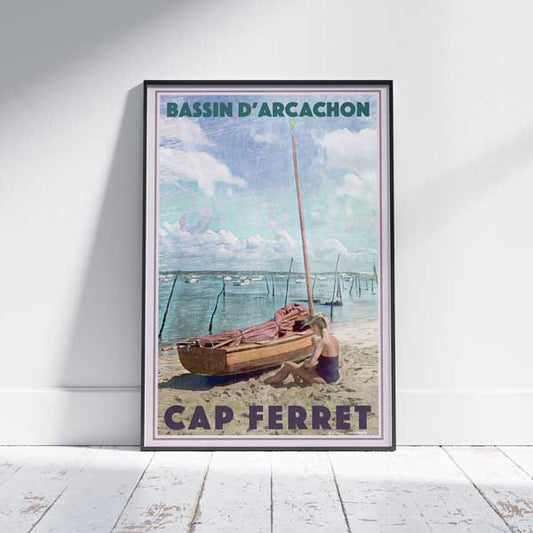 Cap Ferret poster Summer | France Gallery Wall Beach Print by Alecse
