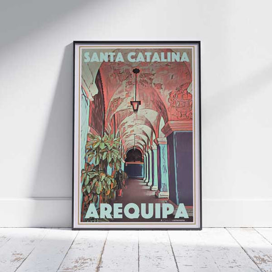 Arequipa Poster Santa Catalina Monastry | Peru Travel Poster by Alecse