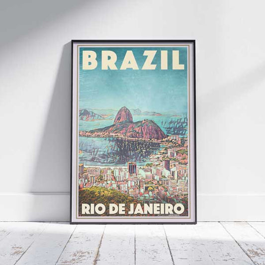 Rio de Janeiro poster The Bay | Brazil Gallery Wall Print by Alecse