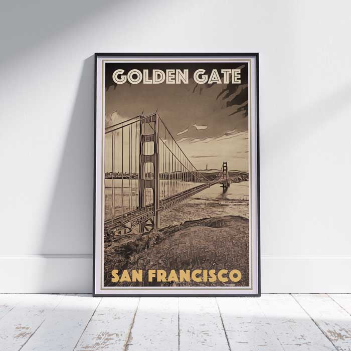 サンフランシスコ ゴールデンゲートブリッジ 掛け絵 - 絵画