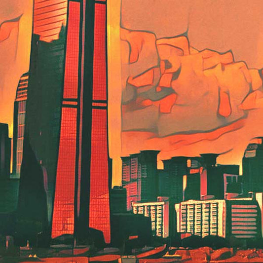 Details of the Building 63 in Seoul poster of South Korea by Alecse