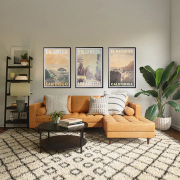 Americana Classics: 3 California Travel posters by Alecse