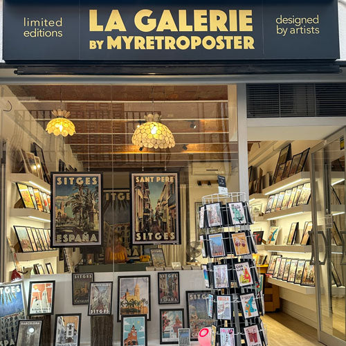 Découvrez La Galerie by Myretroposter - Votre destination rétro à Sitges, Barcelone !