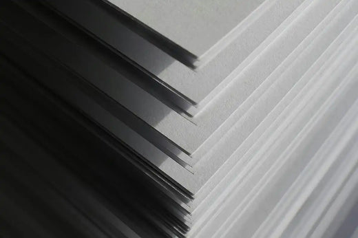Close-up of a pile of Art paper