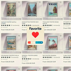Discover and Save Your Favorite Retro and Vintage Posters - MyRetroposter Wishlist Feature