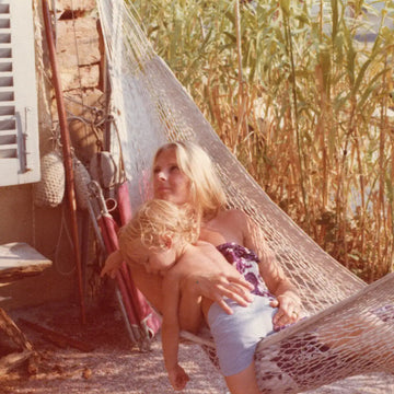 Mother and Son, potser artist Alecse and his mother in the 70's in Port Grimaud