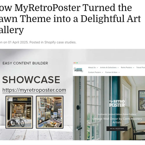 Our retro posters featured in Posstack's case study