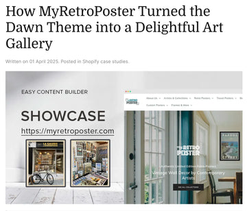Our retro posters featured in Posstack's case study