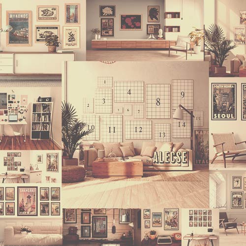 Tips to create the perfect accent wall with vintage travel posters – MyRetroPoster