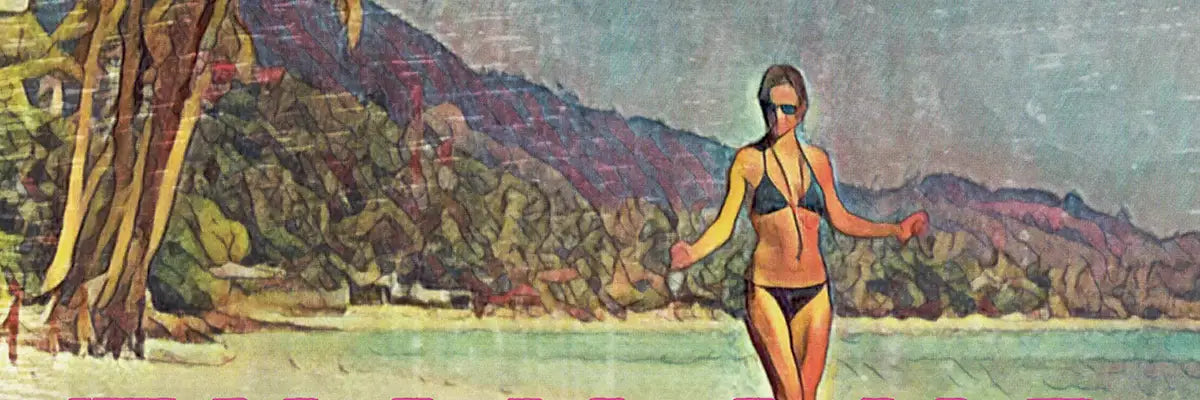 Details of Koh Samui Pin-Up poster by Alecse