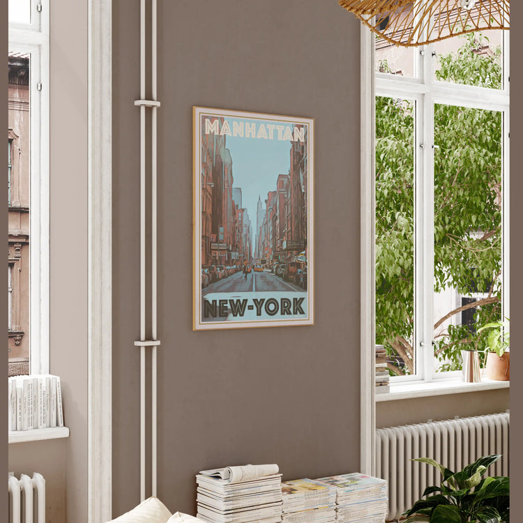 New York Travel Poster Collection | NYC Retro Poster