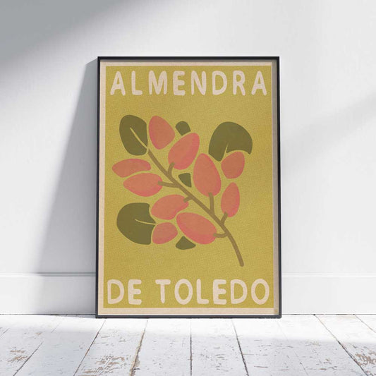 Impression d'art Almendras de Toledo (amandes de Tolède) | Couleurs pastel des années 70 | Délicatesse espagnole
