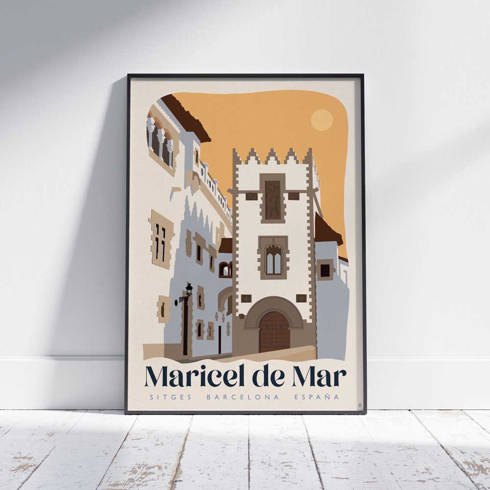 Sitges Poster Maricel de Mar | Spanish Capsule™, Sitges Illustration