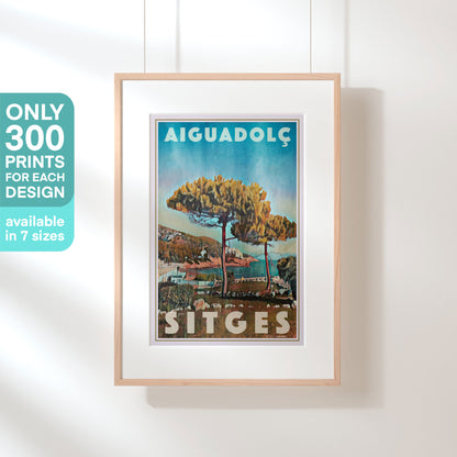 Limited edition Aiguadolç Sitges art print by Alecse — only 300 copies printed worldwide on fine art matte paper.