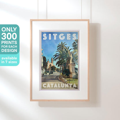 El Greco 25 poster of Sitges hanging in natural light – limited to 300 prints, available in 7 sizes