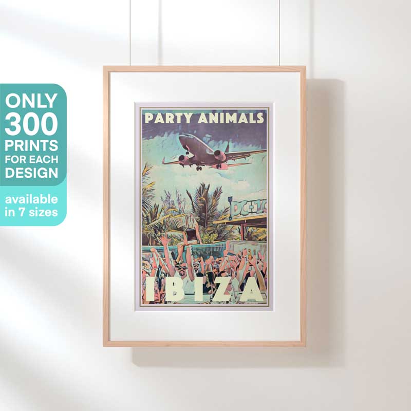 Limited Edition Ibiza Party Poster DC10 Party Animals by Alecse