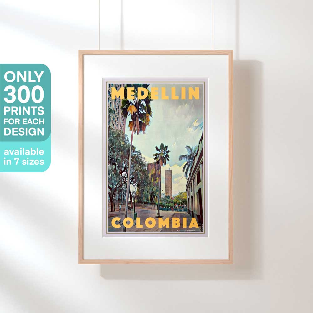 Framed Artisan Poster of Medellin, Colombia