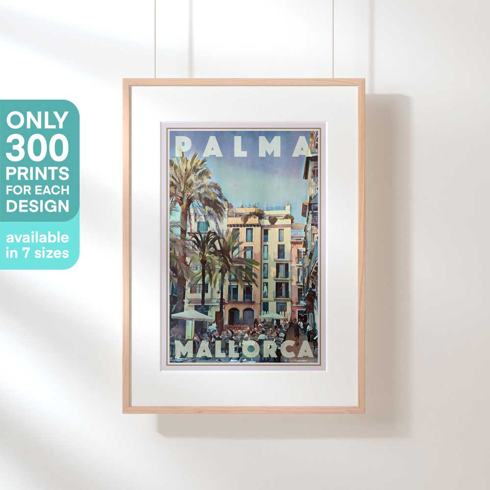 Hanging-framed Palma Llotja Poster emphasizing its limited-edition status with 300 copies available (not numbered)