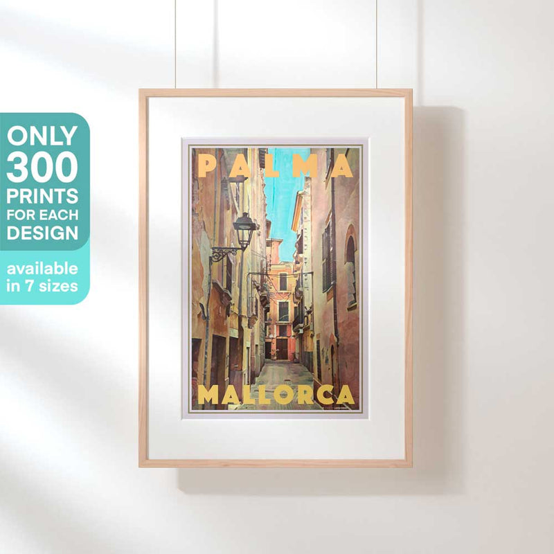 Hanging-framed Palma Valero poster emphasizing its exclusive 300-copy limited edition (not numbered)