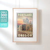 Limited Edition Portland poster of Oregon | White Stag by Alecse