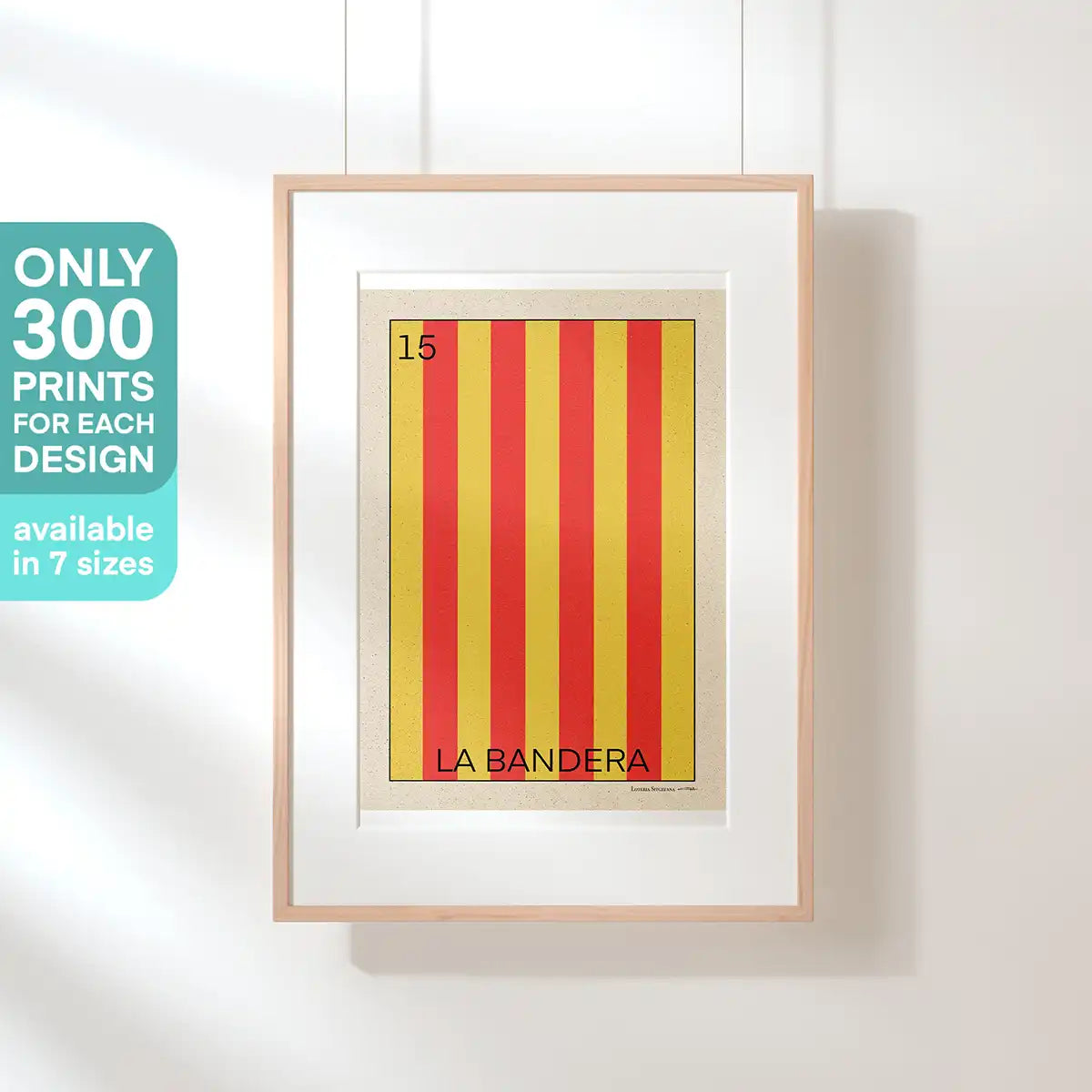 La Bandera Spanish Capsule art print by Cha, limited edition poster with only 300 copies available in 7 sizes