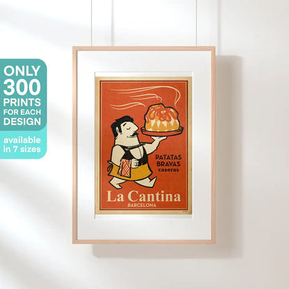 La Cantina Bravas art print from the Spanish Capsule by Cha, limited to 300 copies and available in 7 sizes