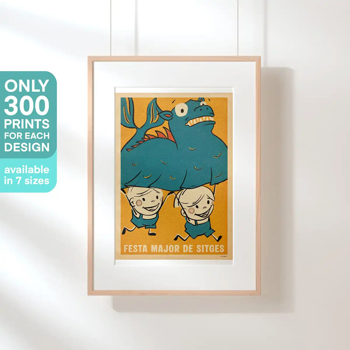 Festa Major Sitges art print from Spanish Capsule by Cha, limited to 300 prints and available in 7 sizes