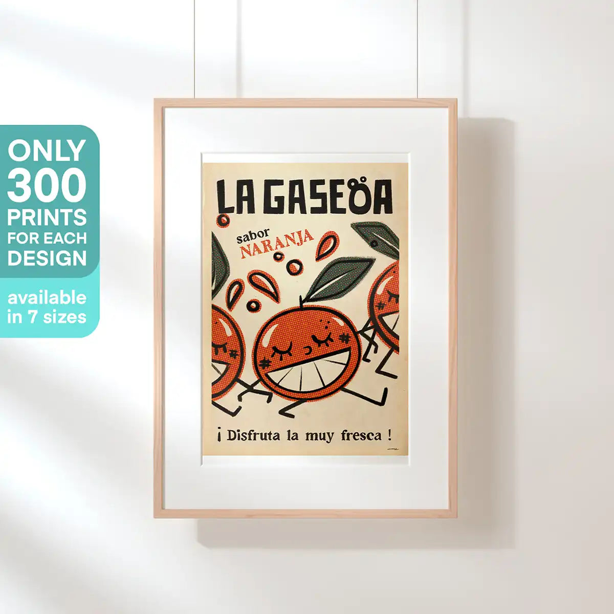 Gaseoa Naranja Spanish Capsule poster by Cha limited edition of 300 prints available in 7 sizes